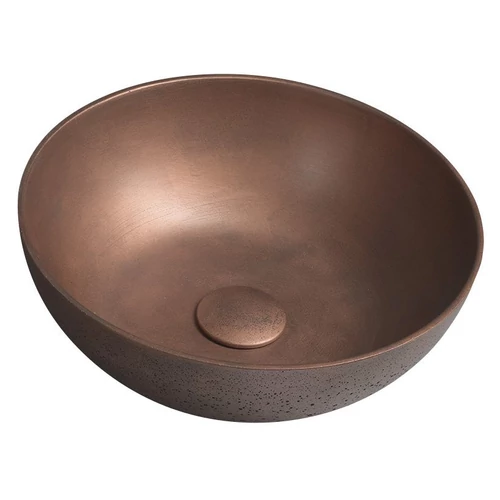 Sapho FORMIGO beton mosdó, átm:39cm, réz (FG133)