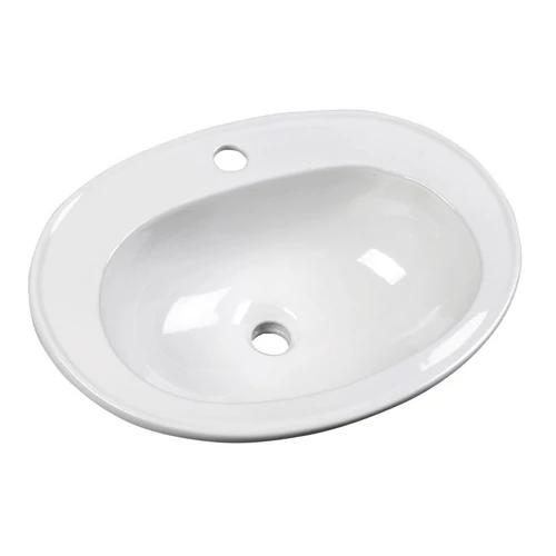 Sapho AQUALINE SARA Beépíthető kerámiamosdó, 54x40cm (FS1630)