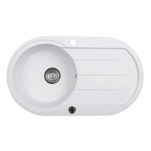 Sapho Gránit mosogató csepegtető tálcával, 86x50cm,fehér (GR1201)