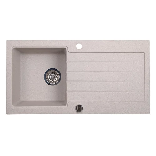 Sapho Gránit mosogató csepegtető tálcával, 86x43,5cm, bézs (GR1602)