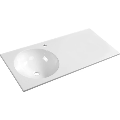 Sapho JUNO öntöttmárvány mosdó, balos, 101,5x15x46cm (JU101)