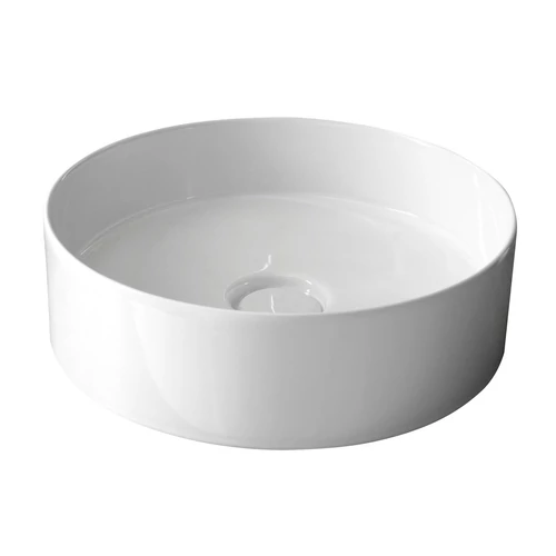 Sapho ALICE ICON CIRCLE kerámiamosdó, túlfolyó nélkül, kerámia fedéllel, átm:40,5x12 cm (RM040)