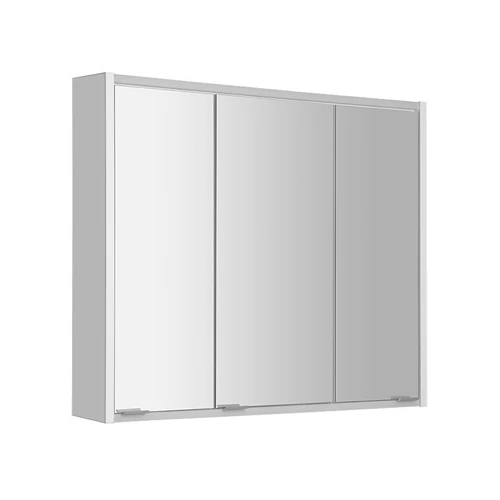 SAPHO BATU tükrösszekrény, LED világítással, 80x71x15cm, fehér (1141131)