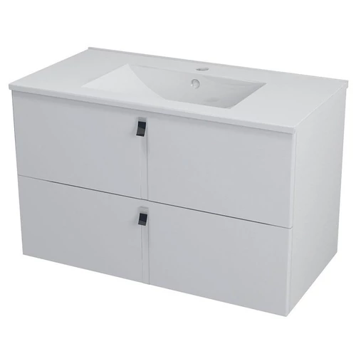 SAPHO MITRA mosdótartó szekrény, 2 fiókkal, 89,5x55x46cm, fehér (MT091)
