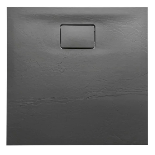 SAPHO POLYSAN ACORA öntöttmárvány zuhanytálca, 80x80x3,5cm, szürke (AC021)