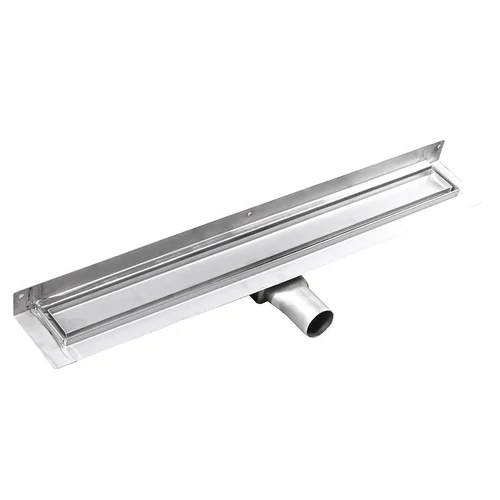SAPHO GELCO MANUS inox padlóösszefolyó, falhoz PIASTRA rosttal, 750x112x55mm (GMP93)