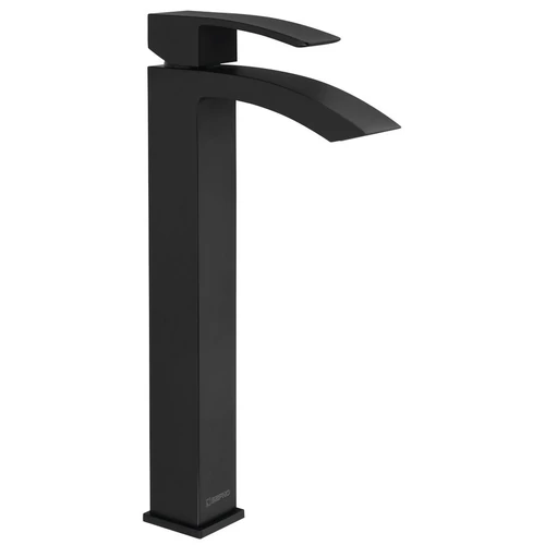 Sapho GINKO magasított mosdócsaptelep, leeresztő nélkül, matt fekete (1101-04B)