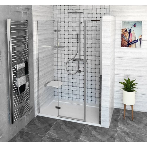 SAPHO POLYSAN FORTIS LINE zuhanyajtó, 3 részes, balos, 1400mm, króm (FL1514L)