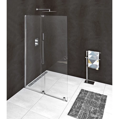 SAPHO POLYSAN MODULAR SHOWER tolóajtó fix résszel, 1600mm, transzparent üveg (MS5-160)