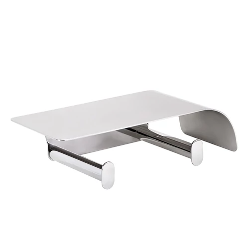 SAPHO BEMETA ORGANIC fali dupla WC-papírtartó polccal, 280x75x115mm, króm (157112161)