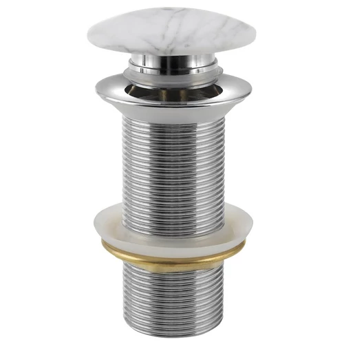 SAPHO BLOK klik-klak mosdólefolyó, 5/4“, matt fehér carrara (2401-941)