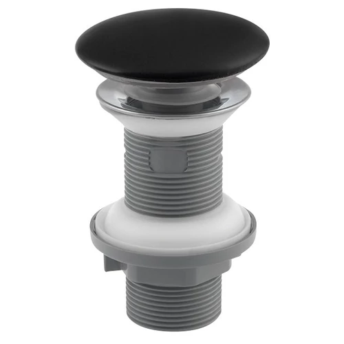 SAPHO ISVEA klik-klak mosdólefolyó, 5/4“, 20-70mm, matt fekete kerámia fedéllel (38TP0163I)