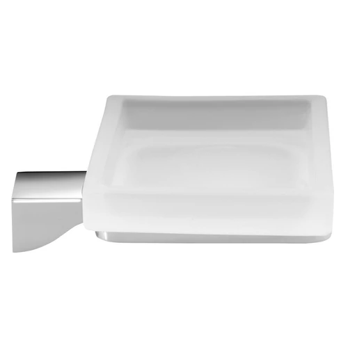 SAPHO GLAMOUR szappantartó, króm/tejüveg (5711)