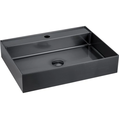 SAPHO AURUM mosdó klik-klak lefolyóval, 55x42cm, antracit (AU102)