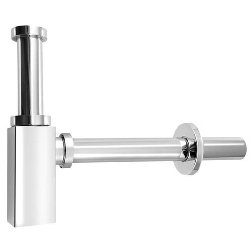 SAPHO AQUALINE mosdó szifon szorító anyával, 1'1/4-32mm, réz/króm (CV1004)