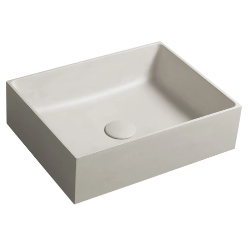 SAPHO FORMIGO beton mosdó, 47,5x14x36,5cm, homok (FG013)