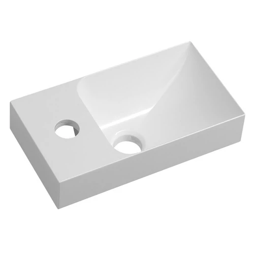 SAPHO SMALL PICCOLINO öntöttmárvány mosdó, balos, 30,5x10x17cm (PK300)