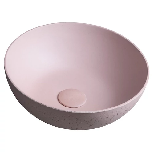 SAPHO FORMIGO beton mosdó, átm:39cm, rózsaszín (FG035)