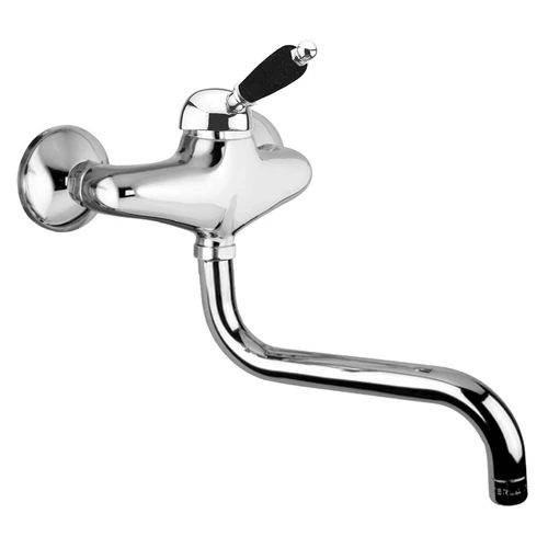 SAPHO KIRKÉ fali csaptelep, fekete kerámia karral, króm (KI15NC)