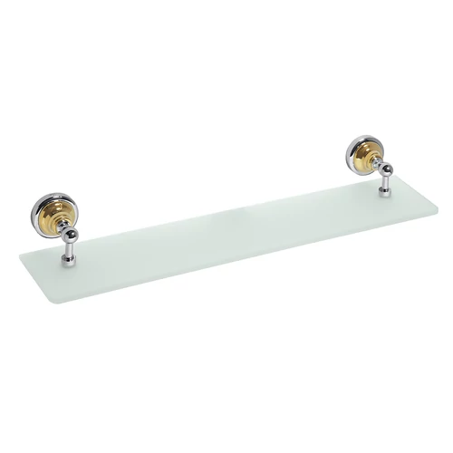 SAPHO BEMETA RETRO Üvegpolc, 600x87x120mm, arany/króm (144202248)