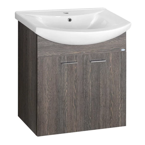 SAPHO AQUALINE ZOJA mosdótartó szekrény, 2 ajtós, 61,5x74x32,5cm, mali wenge (51062)