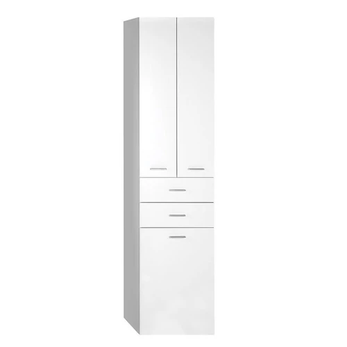 SAPHO AQUALINE ZOJA állószekrény fiókkal, szennyeskosárral, 50x184x29cm, fehér (51293)