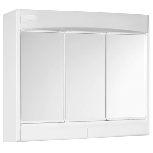 SAPHO AQUALINE SAPHIR tükrösszekrény, húzókapcsolóval, 60x51x18cm, 15W, G13, fehér, műanyag (591322)