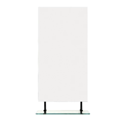 SAPHO WEGA Tükör polccal, matt fekete, 50x80cm (60092-5B)