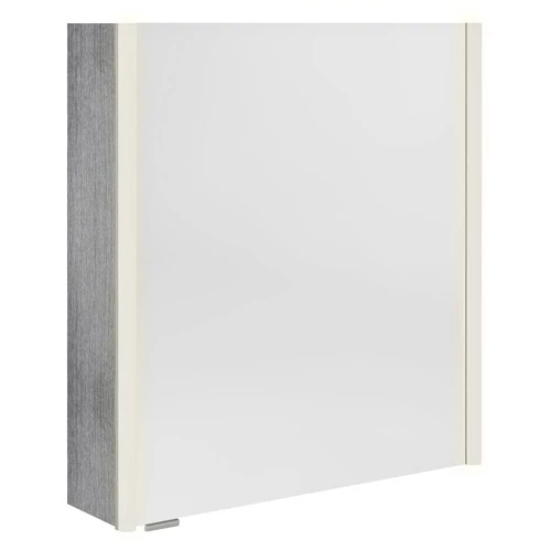 SAPHO ALIX tükrösszekrény LED világítással, 66x70x17,5cm, ezüst tölgy (AX166-0011)