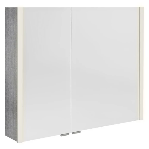 SAPHO ALIX tükrösszekrény LED világítással, 86x70x17,5cm, ezüst tölgy (AX186-0011)