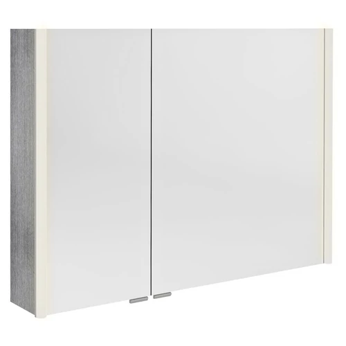 SAPHO ALIX tükrösszekrény LED világítással, 96x70x17,5cm, ezüst tölgy (AX196-0011)