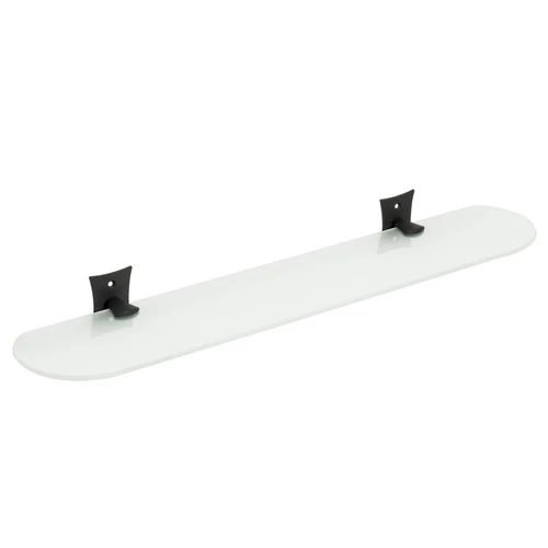 SAPHO REBECCA polctartó, 560x113mm, tejüveg/fekete (CC015)