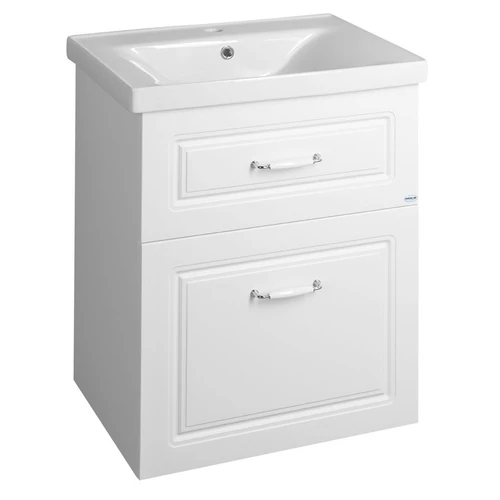 SAPHO AQUALINE FAVOLO mosdótartó szekrény, 57x72,5x44,6cm, matt fehér (FV260)