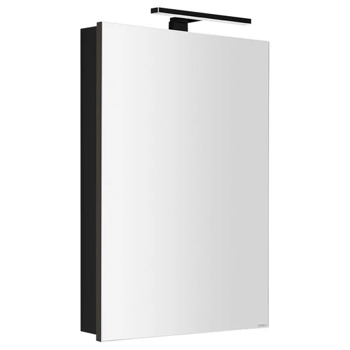 SAPHO GRETA tükrösszekrény LED világítással, 50x70x14cm, matt fekete (GT055-0035)