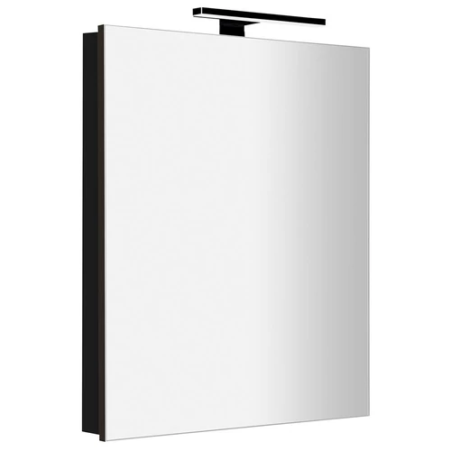SAPHO GRETA tükrösszekrény LED világítással, 60x70x14cm, matt fekete (GT065-0035)
