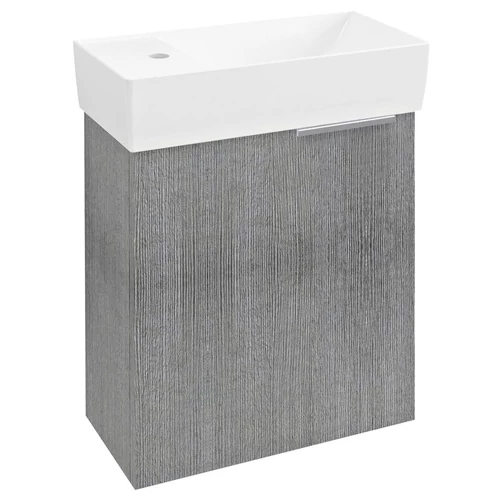 SAPHO LATUS IX mosdótartó szekrény, balos/jobbos, 44x50x22cm, ezüst tölgy (LT090-1111)