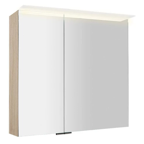SAPHO LINEX tükrösszekrény LED világítással, 80x70x15cm, bardíni szilva (LX080-0013)