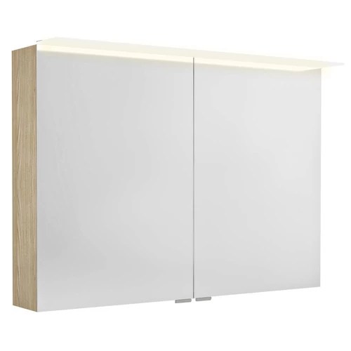SAPHO LINEX tükrösszekrény LED világítással, 100x70x15cm, bardíni szilva (LX100-0013)