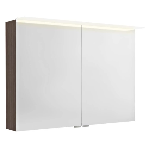 SAPHO LINEX tükrösszekrény LED világítással, 100x70x15cm, rusztikus fenyő (LX100-0016)