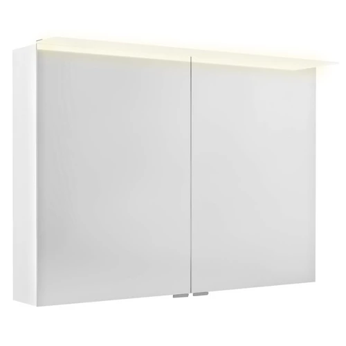 SAPHO LINEX tükrösszekrény LED világítással, 100x70x15cm, fényes fehér (LX100-0030)