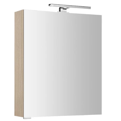 SAPHO MIRRÓ tükrösszekrény LED világítással, jobbos/balos, 60x70x16cm, bardíni szilva (MC060-0013)