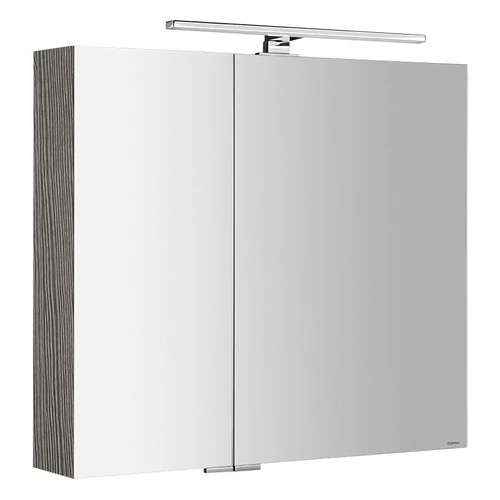 SAPHO MIRRÓ tükrösszekrény LED világítással, 80x70x16cm, ezüst tölgy (MC080-0011)