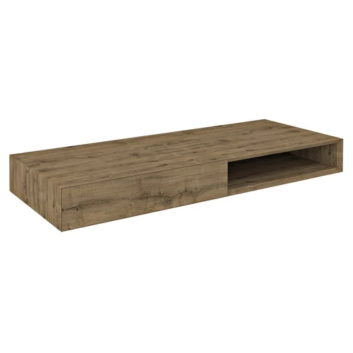 SAPHO MORIAN mosdótartó pult polccal és fiókkal, balos, 120x14x48cm, tölgy (MR112)