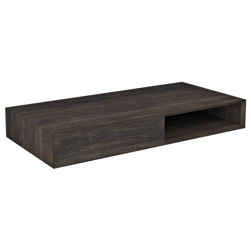 SAPHO MORIAN mosdótartó pult polccal és fiókkal, balos, 100x14x48cm, fekete tölgy (MR125)