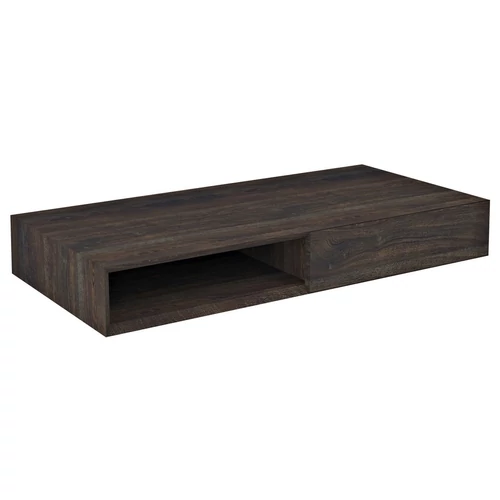 SAPHO MORIAN mosdótartó pult polccal és fiókkal, jobbos, 100x14x48cm, fekete tölgy (MR126)