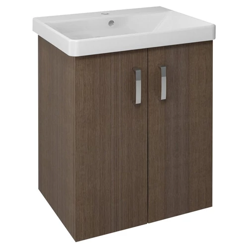 SAPHO THEIA mosdótartó szekrény, 2 ajtóval, 56x70x44cm, rusztik fenyő (TH062-1616)