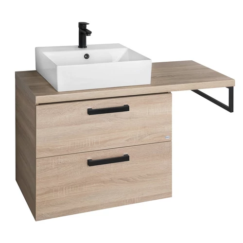 SAPHO AQUALINE VEGA bútorszett, csaptelep nélkül, 103,5x61,4x45cm, platina tölgy (VG873-03)