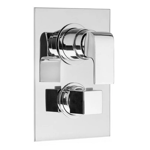 SAPHO UNA falbaépíthető zuhany termosztatikus csaptelep, 5 irányú, króm (DM395)