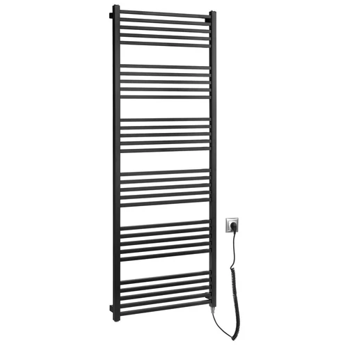 SAPHO METRO-E elektromos radiátor, 600x1620mm, 800 W, matt fekete (ME616B)