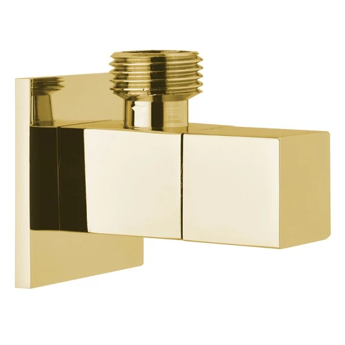SAPHO sarokszelep rozettával, 1/2'x 3/8', arany (SL117)